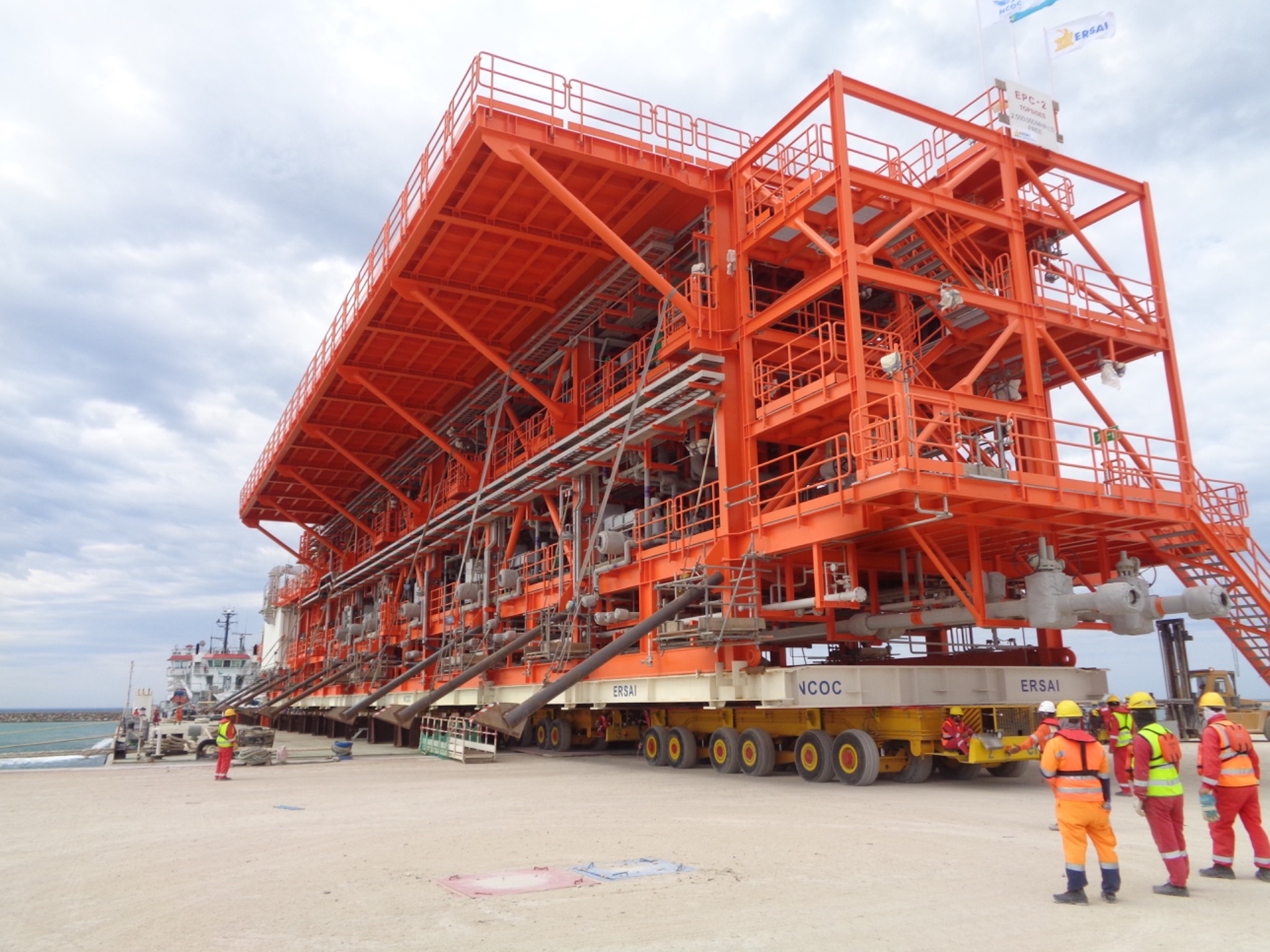 Module transfer on SPMTs